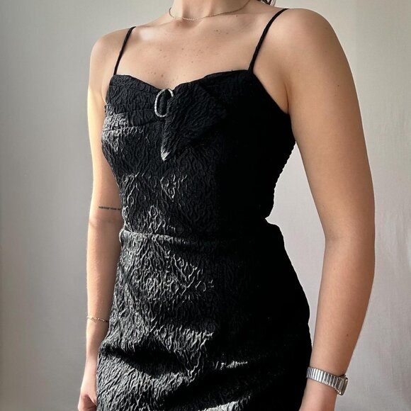 Betsey Johnson Fitted Black Mini Dress - Picture 6 of 8